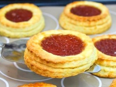 Творожное печенье «Лукошко» с повидлом