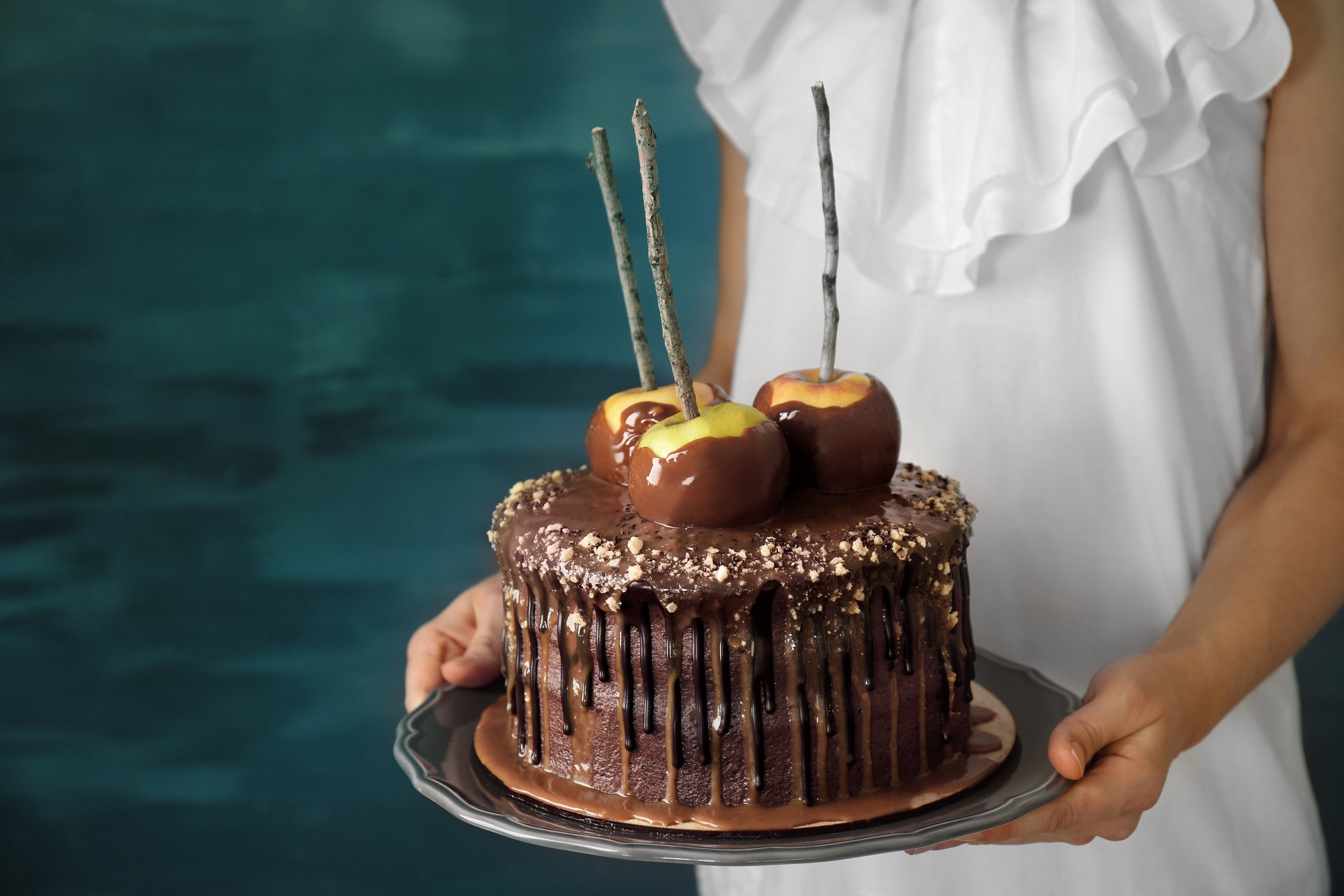 торт с яблоками