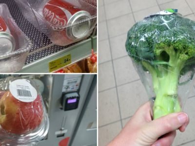 Бессмысленная упаковка фруктов и овощей