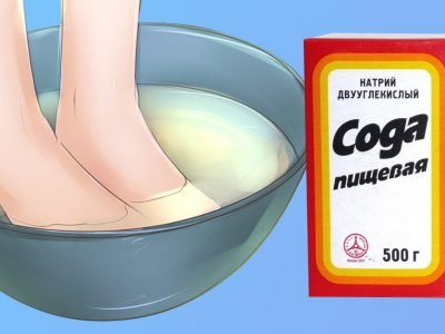 Ванночки с содой для ног