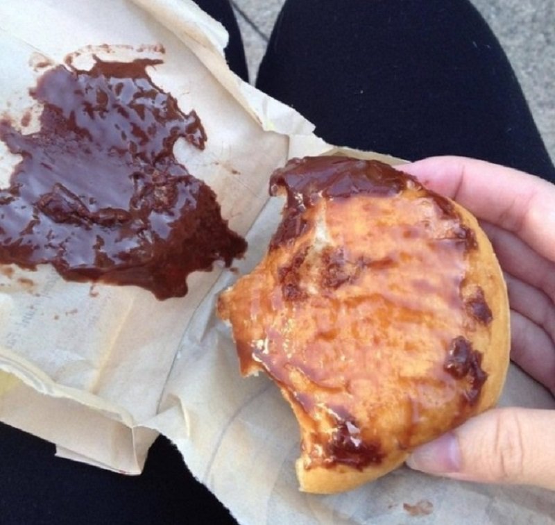 пончик с глазурью