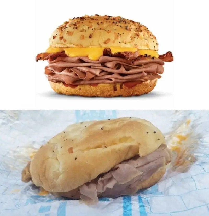 бургер с ветчиной