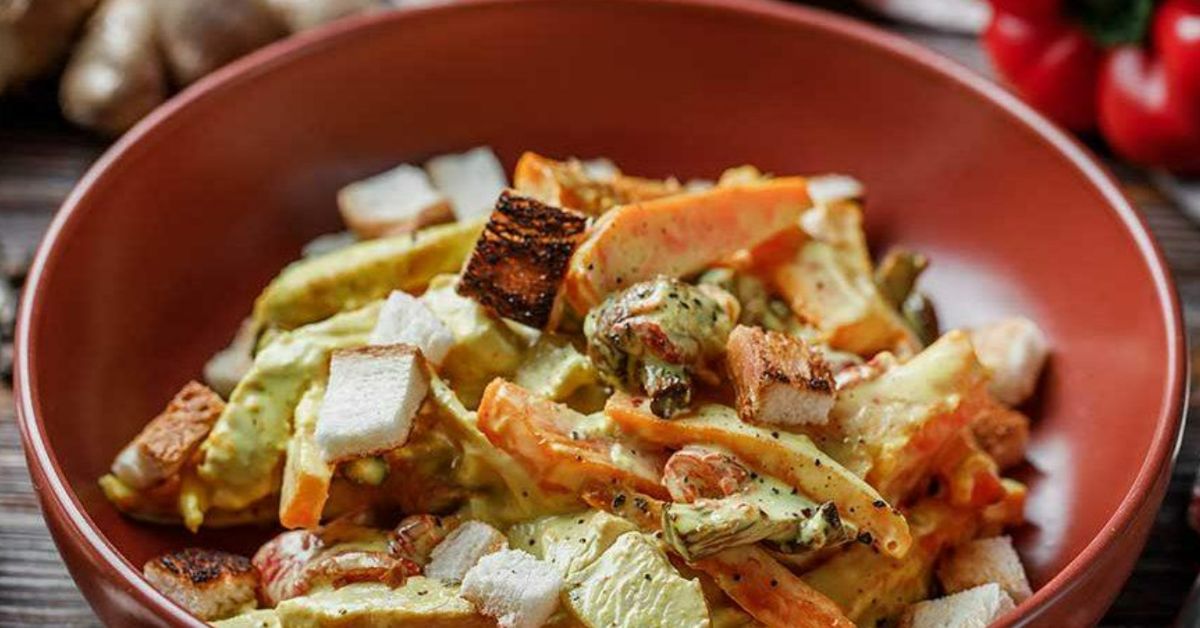 салат с индейкой