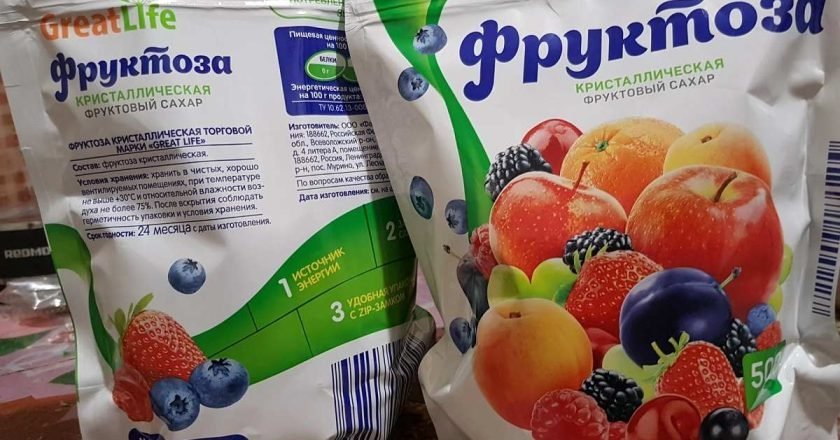 упаковка фруктозы