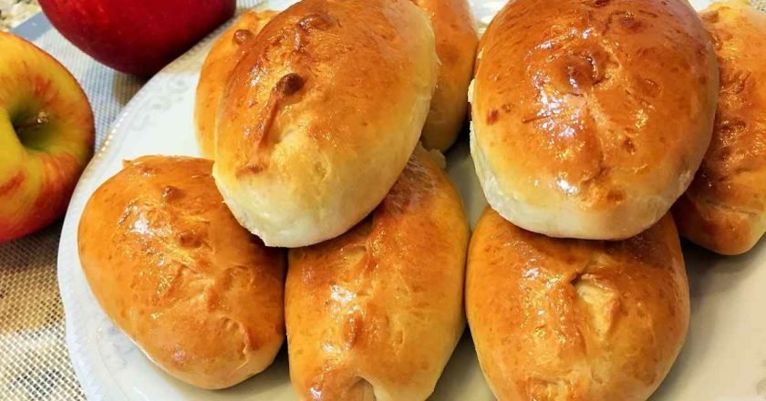 постные пирожки с яблоками