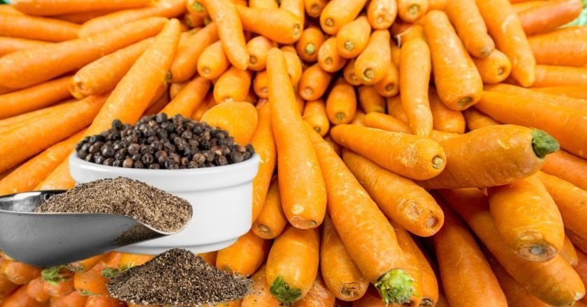 морковь с черным перцем