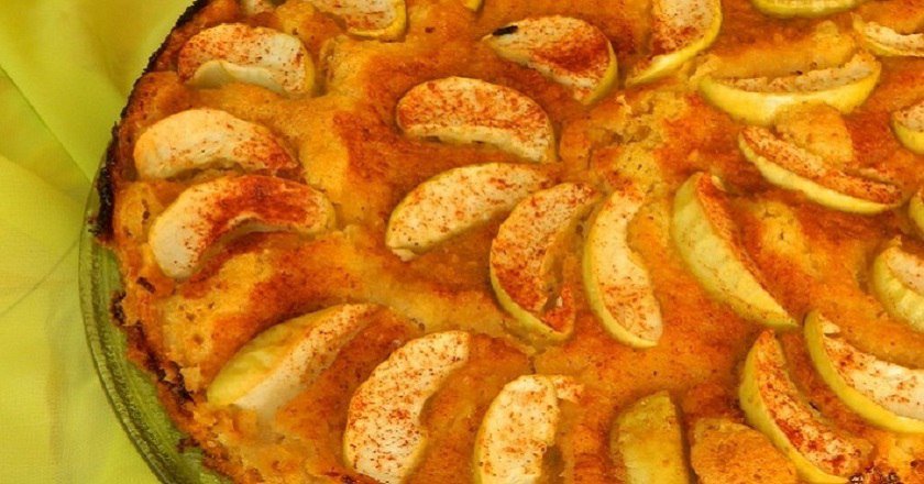 Песочный яблочный пирог