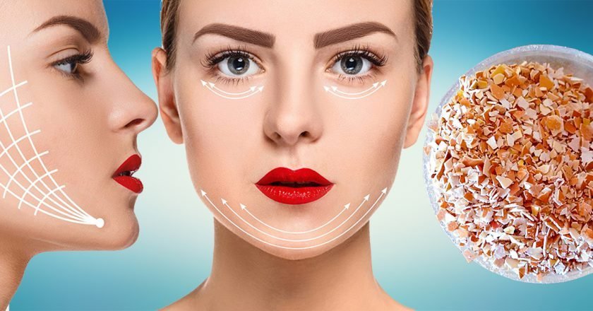 яичная скорлупа для лица