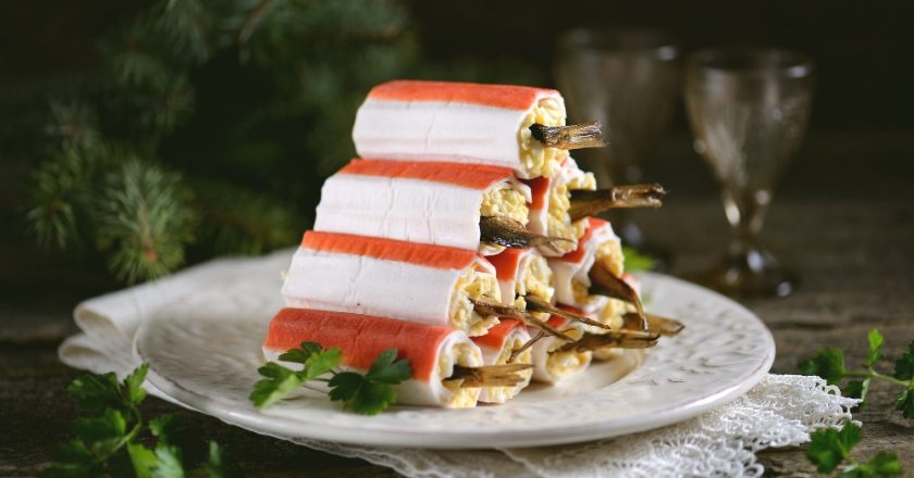 закуски из крабовых палочек