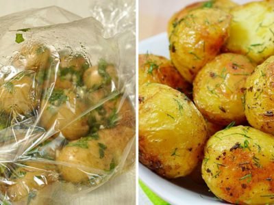 Запеченный картофель в рукаве