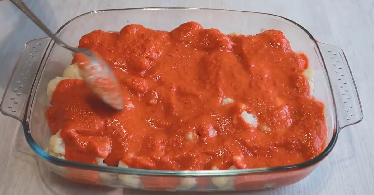 цветная капуста под соусом