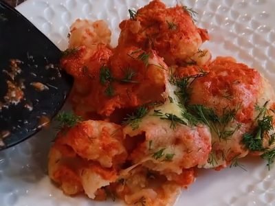 Запеканка из цветной капусты с сыром