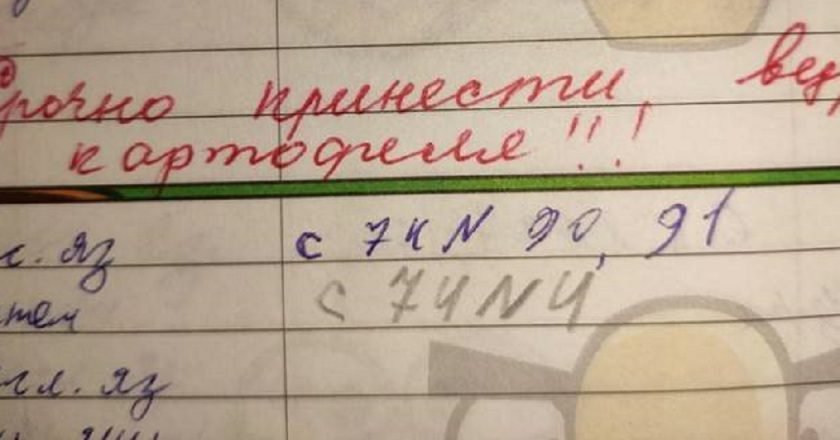напоминание о картошке