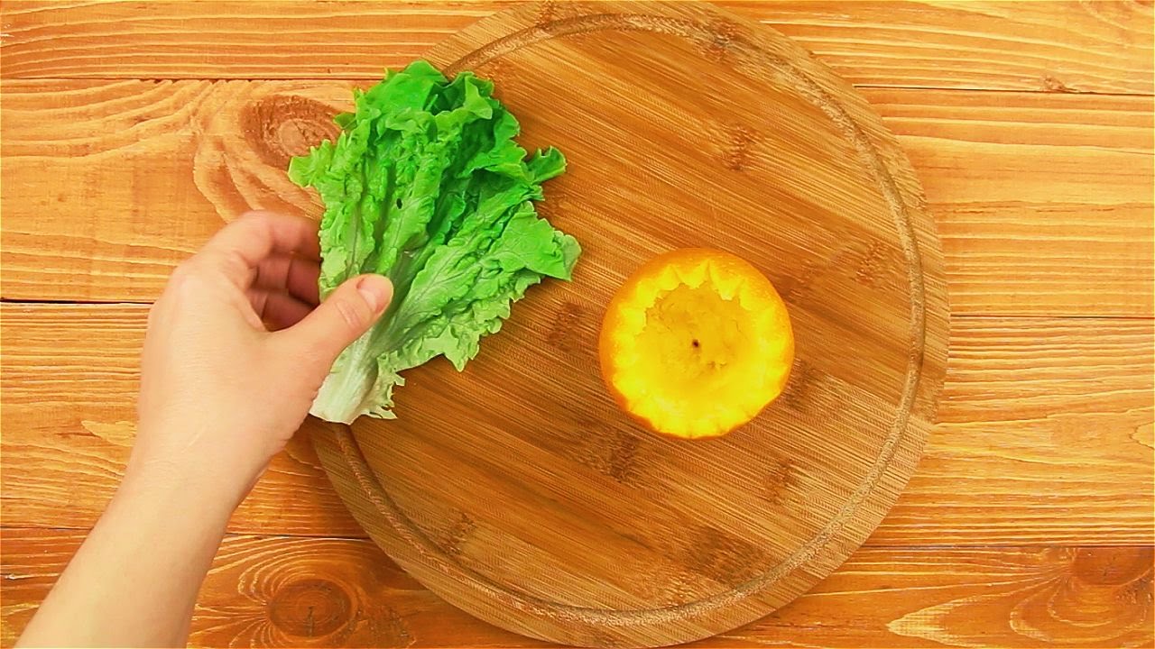 Салат в апельсине - Со Вкусом