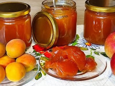 Густое абрикосово-яблочное повидло