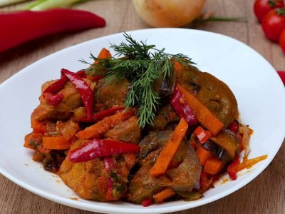 Аджапсандал с мясом