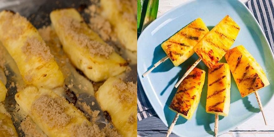 как приготовить ананасы на гриле