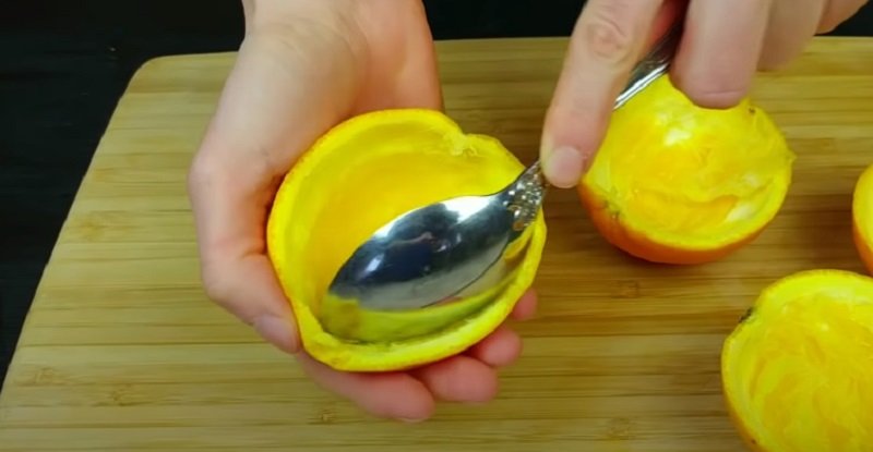 очистка апельсин