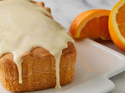 Апельсиновый кекс с апельсиновой глазурью