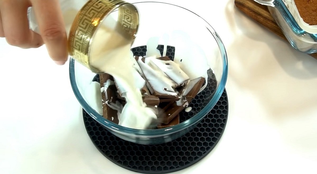 молочный шоколад и сливки