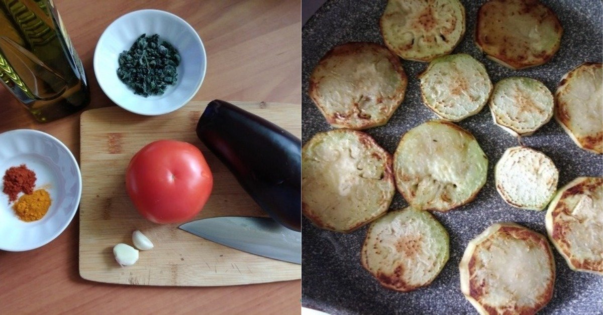 баклажаны на сковороде