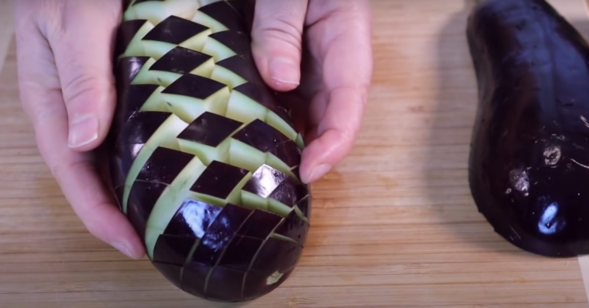 надрезы на баклажанах