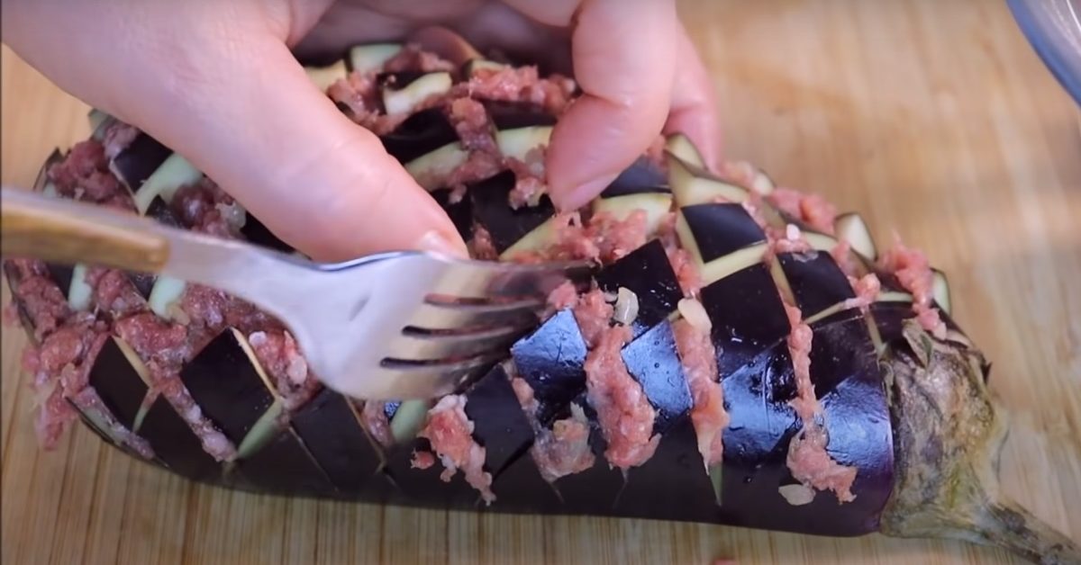 фаршированный баклажаны