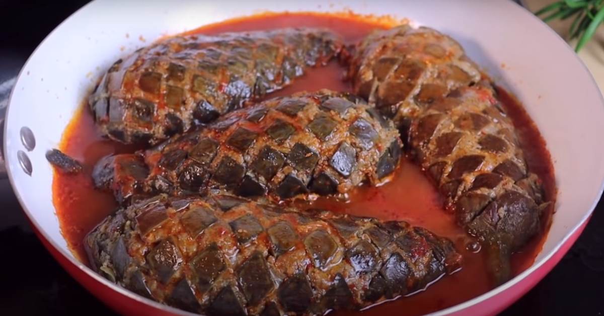 баклажаны с соусом