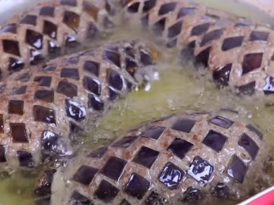 Баклажаны с фаршем на сковороде