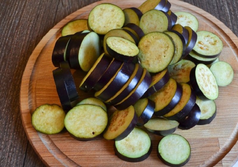 нарезка баклажанов