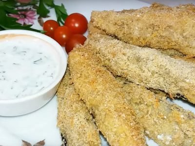 Баклажаны в панировке