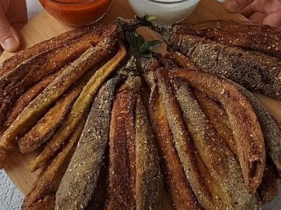 Хрустящие баклажаны в панировочных сухарях