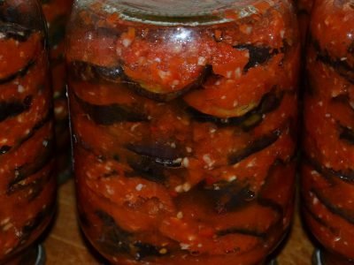Баклажаны в томате на зиму