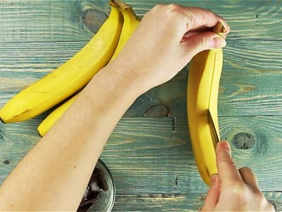 Банан с шоколадом