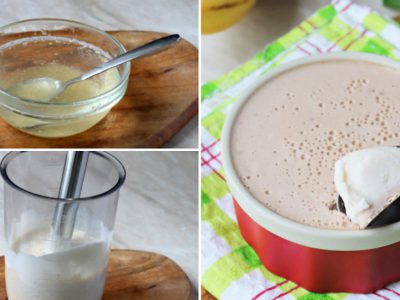 Банановое суфле с желатином