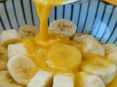 Банановые кексы на водяной бане