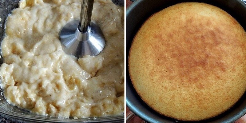 торт с банановым кремом