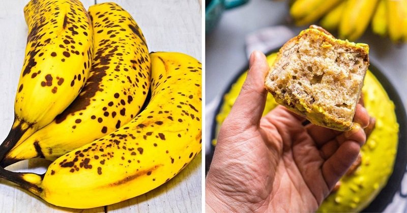 банановый кекс в разрезе