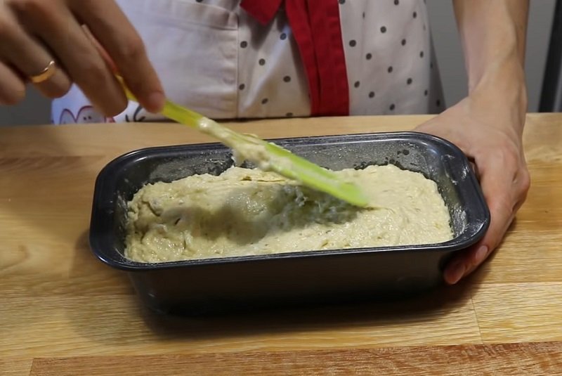 банановый кекс в разрезе