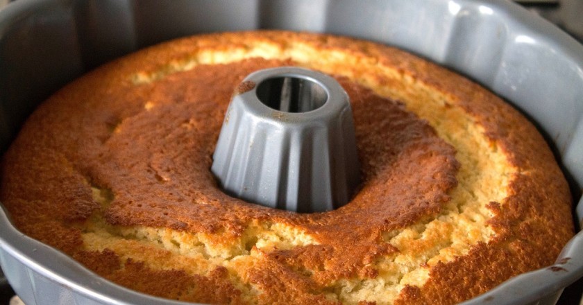 Банановый кекс с сырной начинкой
