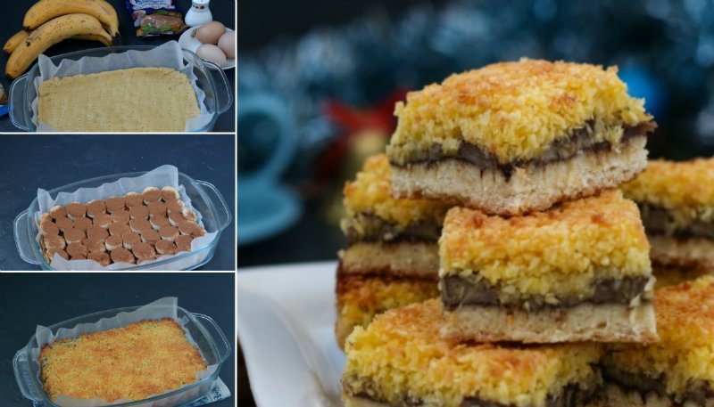 пирог с бананами