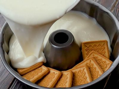 Банановый пудинг без выпечки