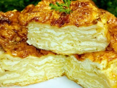 Ленивая болгарская баница из лаваша