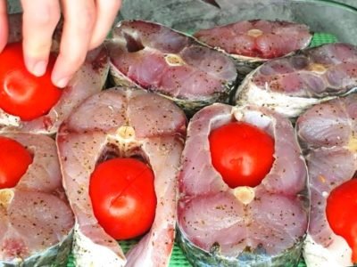 Белый амур в духовке с имбирем