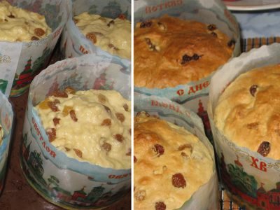 Бездрожжевой творожный кулич