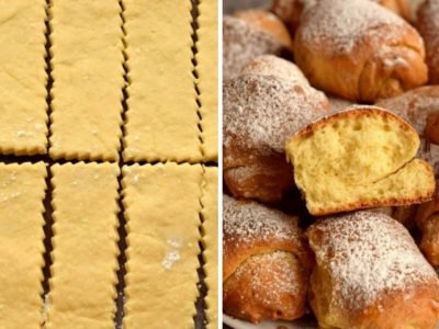 Бездрожжевые творожные булочки «Золотые рогалики»