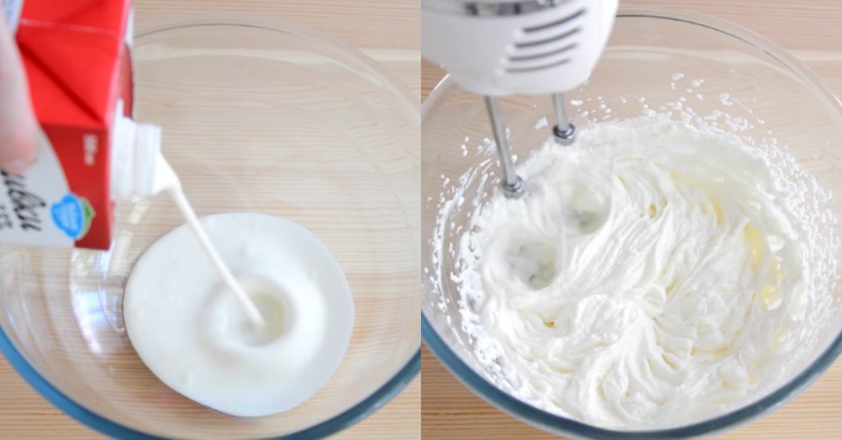 торт со сливками и клубникой