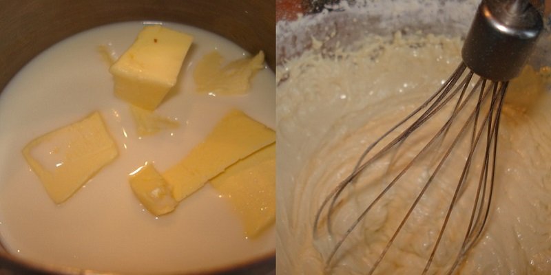 бисквит на горячем молоке