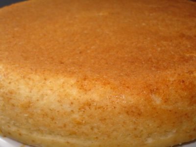 Бисквит на горячем молоке