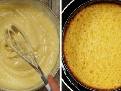 Бисквит на водяной бане